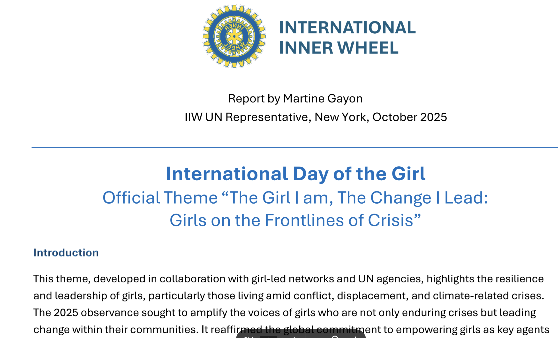 Internationella flickdagen 2025-10 