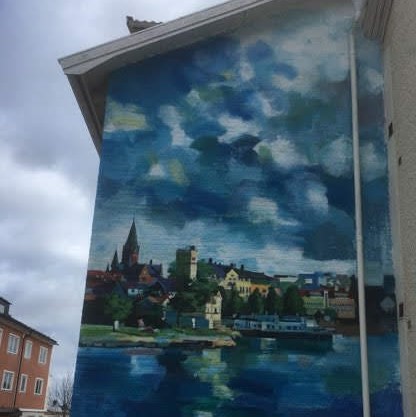 Muralmålning i Västervik sommaren