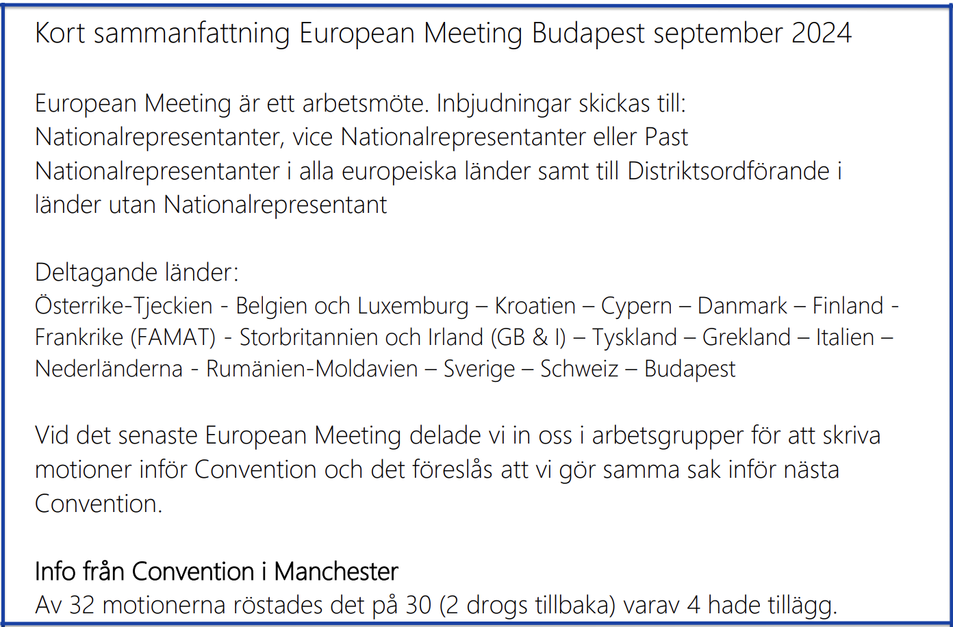 Bild European meeting 2024